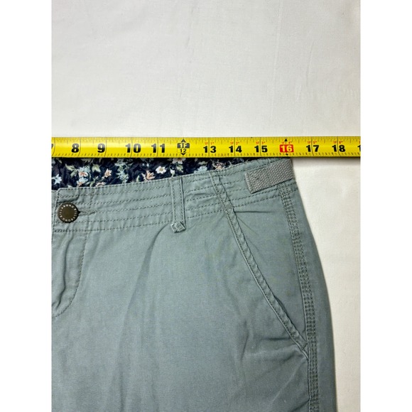 Billabong Womens Cargo Pants Size 28‎ Green 100 Cotton Utility Pockets - Picture 10 of 14